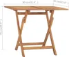 A wooden folding table with dimensions indicated by measurement lines and text. Náhled obrázku produktu