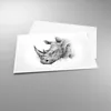 Poster - Poster ohne Rahmen - Nashorn Porträt Grafik - Produktbild-Vorschau 3