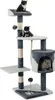 lionto Kratzbaum für Katzen 112 cm hoch, mit Höhle, Produktbild-Vorschau 1