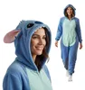 Pigiama tutina Kigurumi costume per adulti Blu Stitch XXXL: Anteprima dell’immagine prodotto 1