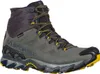Herren-Wanderschuhe "Ultra Raptor II Mid Leather GTX" von La Sportiva in Grau mit gelben Akzenten und robustem Profil. Produktbild-Vorschau