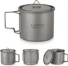 Lixada Titanium Pot Camping Portable Titanium Water Náhľad obrázku produktu 2