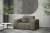 Sofaset Designersofa NANCY 3-2-1 in Stoff Neve Taupe Produktbild-Vorschau 2