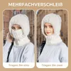 ASKSA balaclava čepice 3 v 1 se šálou a maskou, pletená Náhled obrázku produktu 7