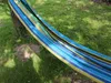 Schaukelndes Baumwoll-Faltnetz, grün-gelb-blau, 260x80cm Produktbild-Vorschau 9