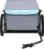 vidaXL Fahrradanhänger Grau und Blau 65 kg Produktbild-Vorschau 1