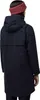 A person wearing a dark navy coat and a red headband, viewed from the back. Produktbild-Vorschau