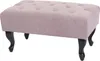 Ottomana Chesterfield, sgabello poggiapiedi, tessuto Anteprima dell’immagine prodotto 1