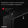 HOLZBRINK Gamba per tavolo in metallo Bianco | Gamba per Anteprima dell’immagine prodotto 5