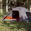 vidaXL Kuppel-Campingzelt 4 Personen Grau Wasserdicht Produktbild-Vorschau 2
