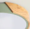 LED-Deckenleuchte 24W Rund Holz CCT Wählbar Ø418 Semi-Dari Produktbild-Vorschau 5