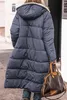 ASKSA Femme Longue Doudoune Chaude Polaire Réversible Veste Voir les images du produit 6