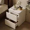 Noční stolek 2 zásuvky Loft Bílý Moderní Náhled obrázku produktu 7