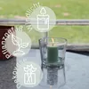 Vase rond en verre décoratif Ø 12 x 11 cm conique, Voir les images du produit 4