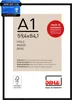A product image of a picture frame with packaging details and certifications. Anteprima dell’immagine prodotto