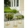 Howhomely Sgabello per fiori in metallo oro 100 cm - Anteprima dell’immagine prodotto 8