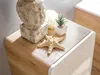 Badezimmerschrank mit Wäschekorb "Panay"  Weiß - Goldene Produktbild-Vorschau 9