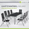 Juskys Aluminium Gartengarnitur Milano Gartenmöbel Set mit Produktbild-Vorschau 2