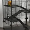 PawHut Hamsterkäfig für Zwerghamster, 4-stufig Nagerkäfig Produktbild-Vorschau 9