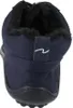 The back view of a navy blue boot with black fur lining. Produktbild-Vorschau