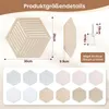 Panneau mural en feutre, lot de 12, plaques hexagonales Voir les images du produit 2