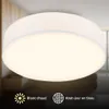 Briloner Plafonnier LED abat-jour en tissu Ø38x10,5 cm rond Voir les images du produit 2