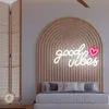 Good Vibes Leuchtreklame LED Neonlicht USB Neonschild Neon Produktbild-Vorschau 3