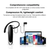 A black wireless earphone with a charging case is shown next to a collection of smartphones and a tablet. Produktbild-Vorschau
