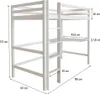 Lit Enfant Mezzanine avec Bureau "Angéla" 90 x 190 cm - Voir les images du produit 3