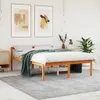 vidaXL Seniorenbett Wachsbraun 140x200 cm Massivholz Kiefer Produktbild-Vorschau 2