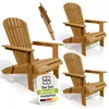 Juskys® 3er Set Liegestuhl Korfu Natur Akazienholz klappbar Produktbild-Vorschau 1