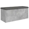 vidaXL Banc avec espace de rangement gris béton 102x42x45 Voir les images du produit 1