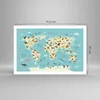 Poster - Poster ohne Rahmen - Tiere die Welt Karte - Produktbild-Vorschau 4