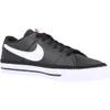 A black Nike Court Legacy NN shoe with a white Nike swoosh logo. Produktbild-Vorschau