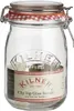 A clear studio shot of a Kilner glass storage jar with a clip-top lid and a red and white gingham seal. Anteprima dell’immagine prodotto