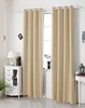 A room interior with a window covered by beige curtains. Produktbild-Vorschau