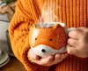 Niedliche Herbst Fuchs Tasse 350ml mit Ohren - Handbemalt Produktbild-Vorschau 5