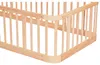 Parc pour bébé 90 x 200 cm en bois naturel, barrière de Voir les images du produit 9