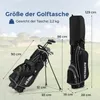 Sada golfových holí COSTWAY, 9dílná sada s golfovým bagem, Náhled obrázku produktu 2
