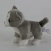 Kuscheltier Katze grau-weiß 14 cm Stoffkatze Produktbild-Vorschau 2