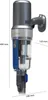 A cordless vacuum cleaner with dimensions indicated by text overlays. Náhled obrázku produktu