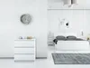 Kommode mit 3 Schubladen Sideboard Moderne Weiss mat Produktbild-Vorschau 3
