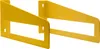 Two yellow metal shelf brackets are shown against a white background. Podgląd zdjęcia produktu