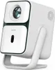 A white projector with a green accent on a white background. Produktbild-Vorschau