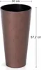 Květináč Tubus Effect patinující ocel 30 cm Náhľad obrázku produktu 5
