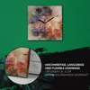 Coloray Uhr auf Leinwand 30x30 cm Wand Uhr Dekoration Produktbild-Vorschau 5