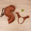 1 Set Eichhörnchen Stirnband Schwanz Schöne lustige Produktbild-Vorschau 2