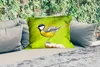 MuchoWow® Outdoor Kissen - Vogel - Kohlmeise - Tiere - Grün Produktbild-Vorschau 2