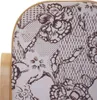 A close-up view of the fabric pattern on a rocking chair. Podgląd zdjęcia produktu