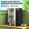 Outsunny Gartenhaus Metallgerätehaus mit Tür für den Produktbild-Vorschau 4